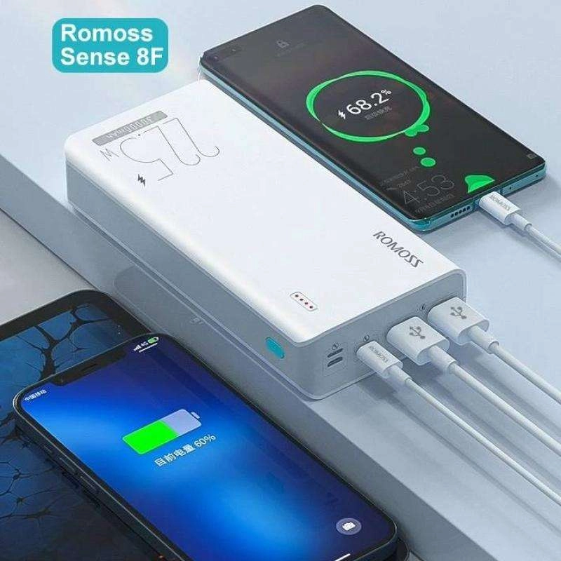 Pin dự phòng Romoss Sense 8F 30000mAh sạc nhanh PD 20W và QC 22.5W